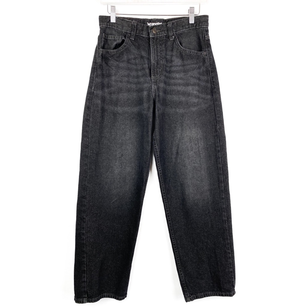 Wrangler High Rise Loose Baggy Fit Jeans, Black Denim Wash - Size 28 - Picture 5 of 12